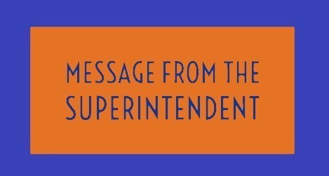 Message from Supt