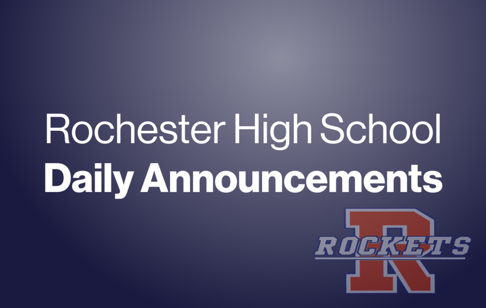 RHS Daily Announcements
