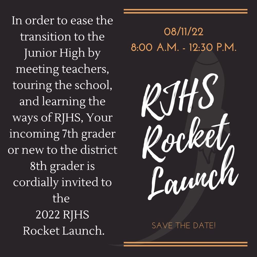 Rocket Launch Save the Date