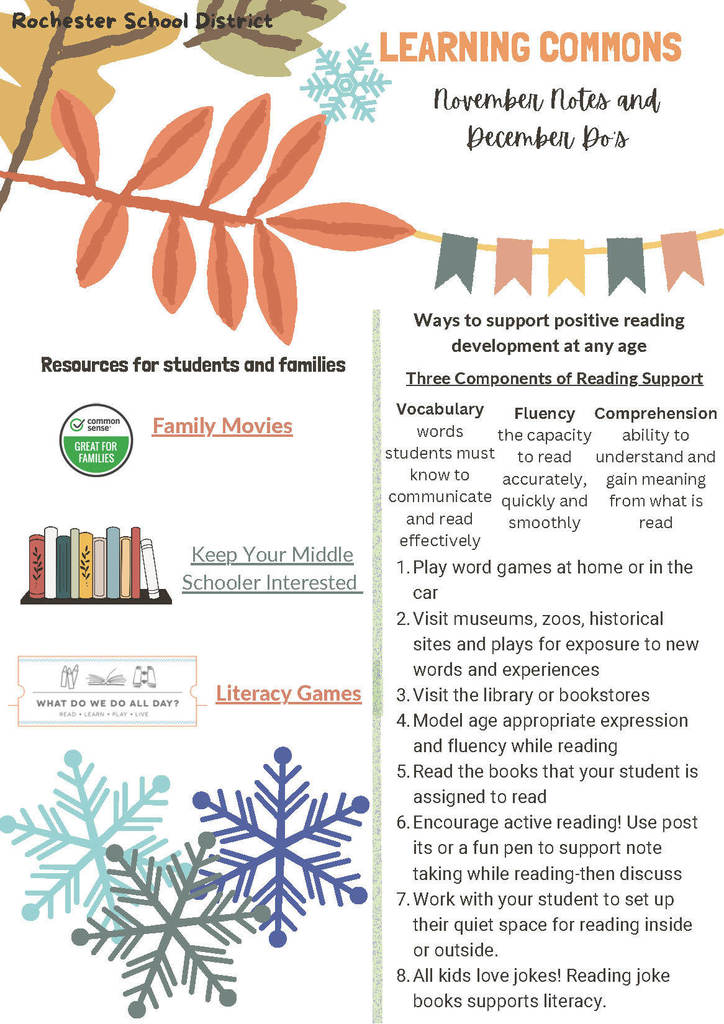 RHS Learning Commons December Notes
